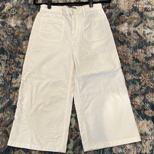 J Crew cropped point sur wide leg cropped pants, size 28P